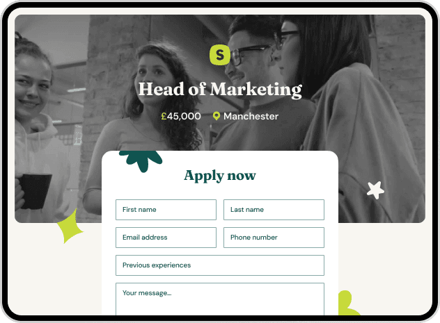 Branded career site that’s 100% yours