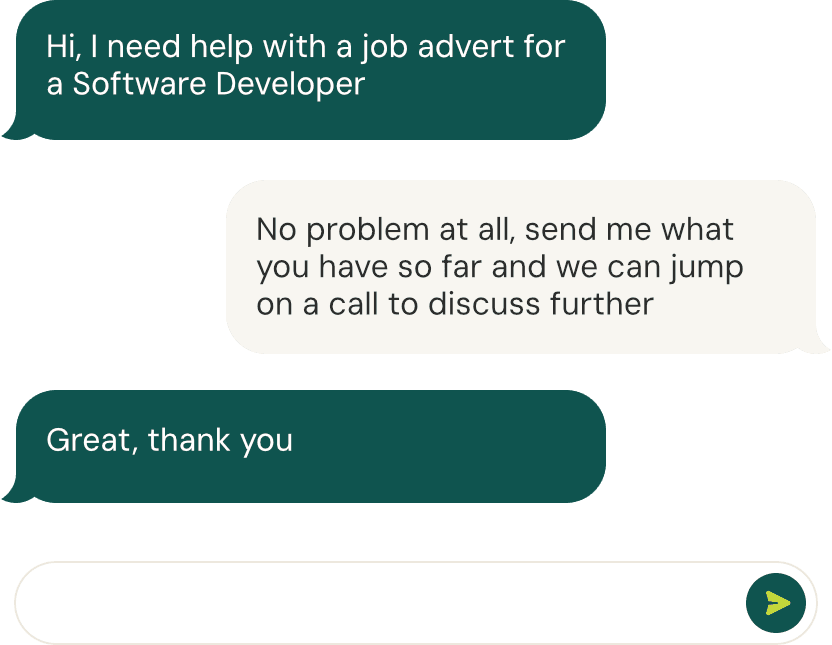 Support from real people